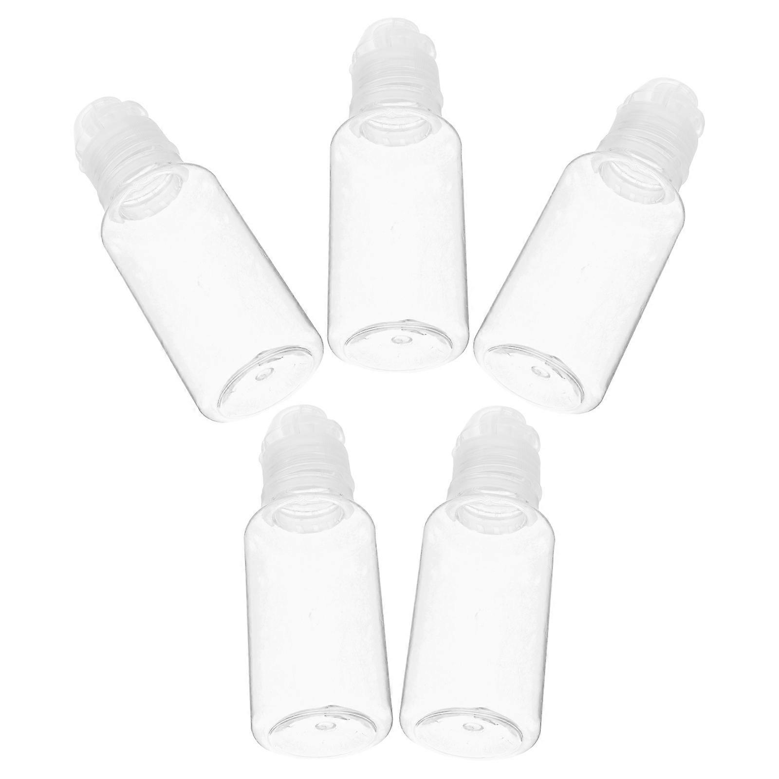 5pcs Versatile Squeeze Bottle Honey Jars Honey Bottles Clear Empty Containers Dispenser with Caps