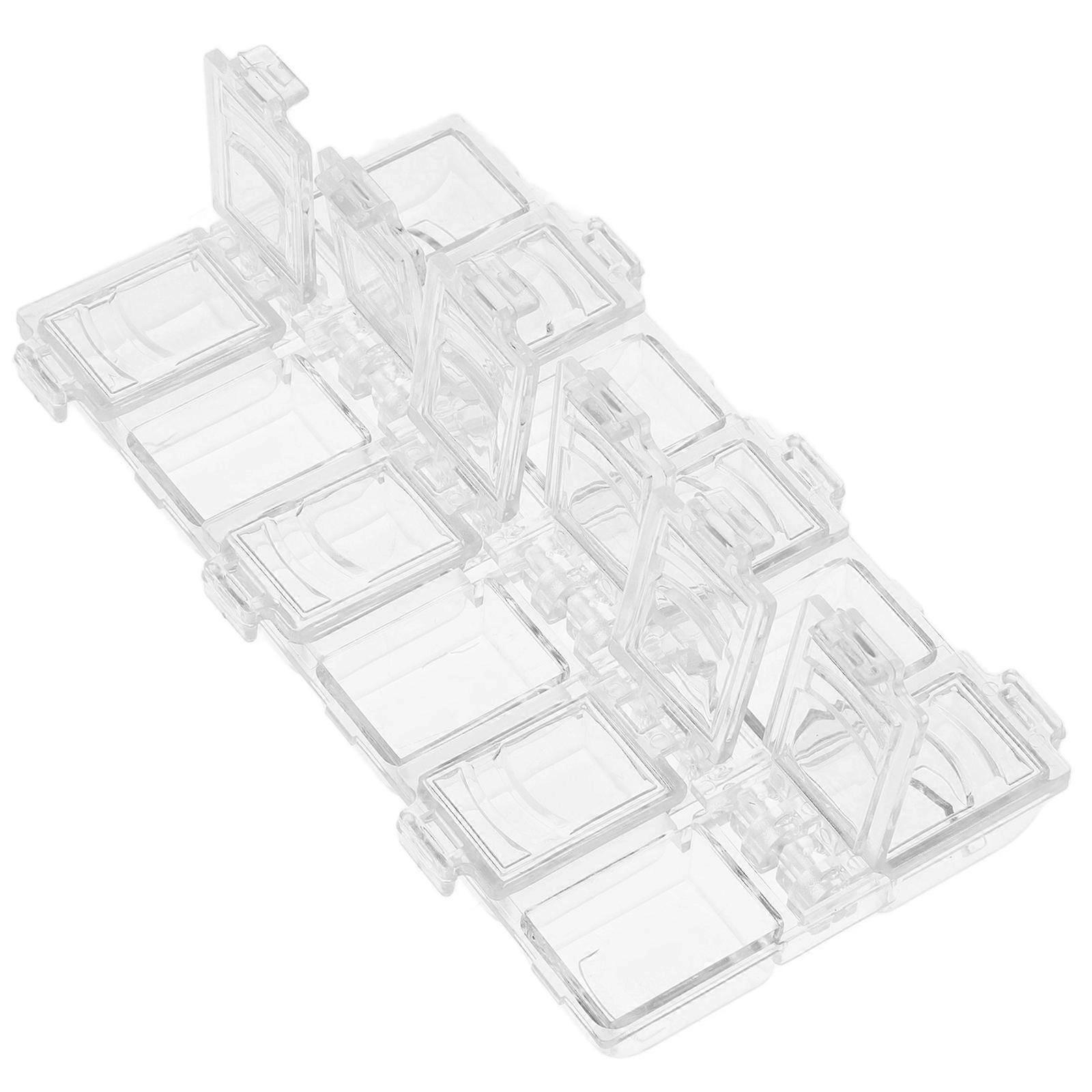 Nail Charm Organizer Transparent Acrylic Storage Box for