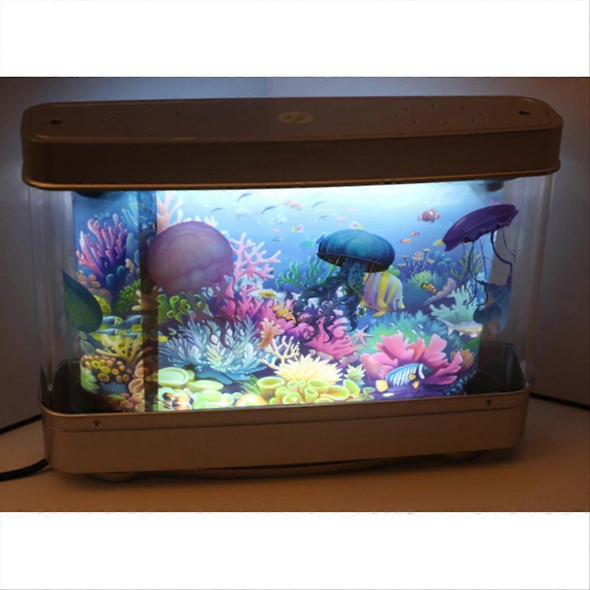 Night Light Virtual Ocean Dynamic LED Table Lamp Room Decor UK Plug