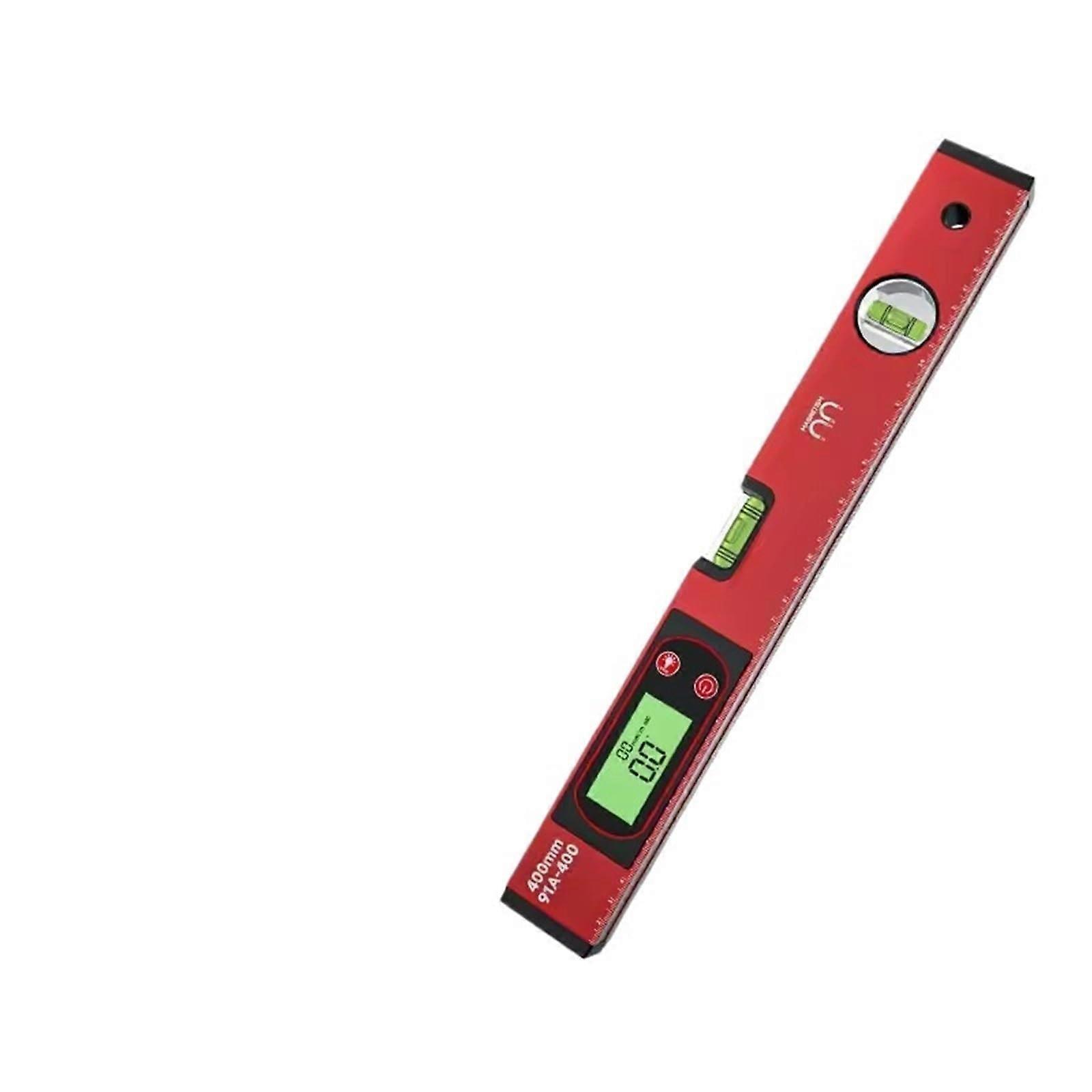 Electronic Digital Display Level Ruler Magnetic Angle Meter Aluminum Alloy Protractor Inclinometer 30/40/50 Cm Red