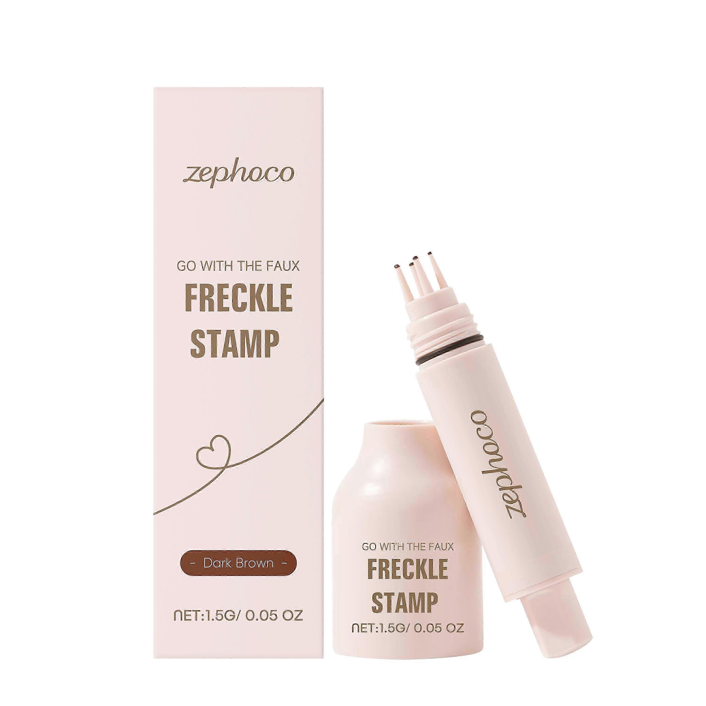 The Zephoco Facial Freckle Pen Features A Convenient Deep Brown Seal With Smooth And Quick-Drying Strokes. Its Makeup Look And Style Are Versatile
