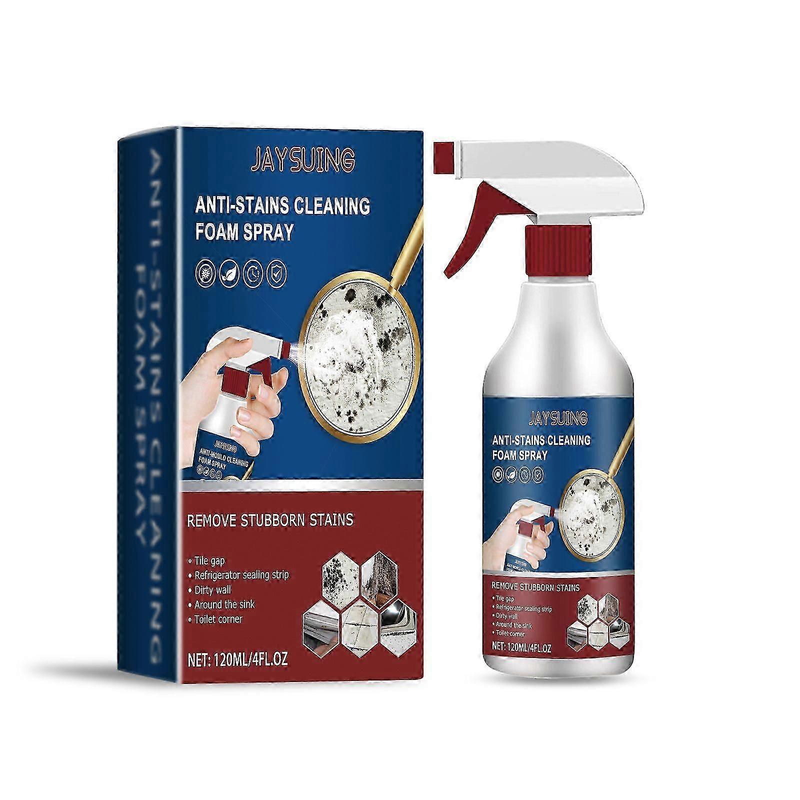 Multi-Purpose Bathroom Foam Cleaner Spray - Fast Stain & Scale Removal, Surface Restoration in Minutes, Safe & Easy to Use, 120ml