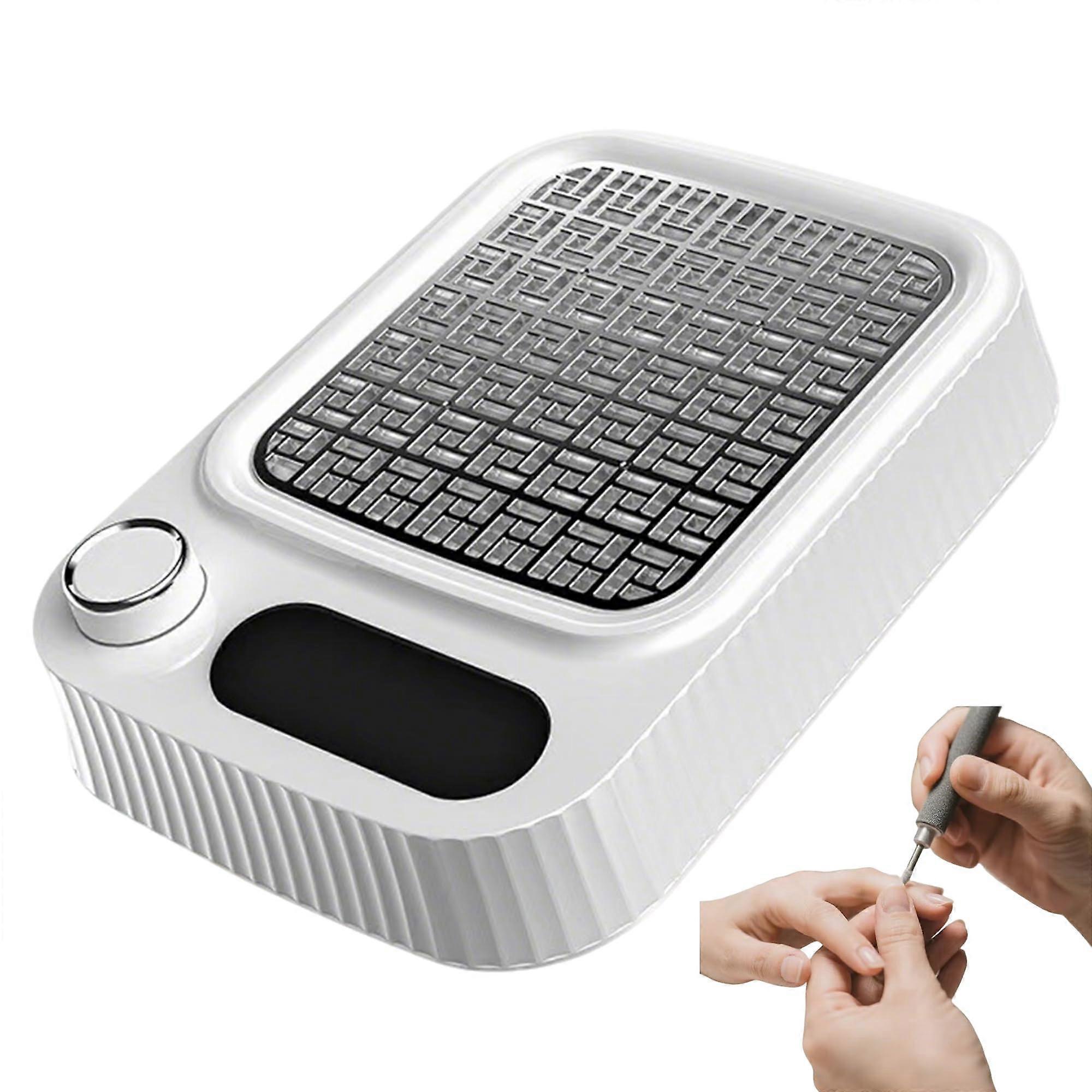 Professional Nail Dust Collector with Adjustable Suction, Reusable Filter, Quiet Manicure Pedicure Tool