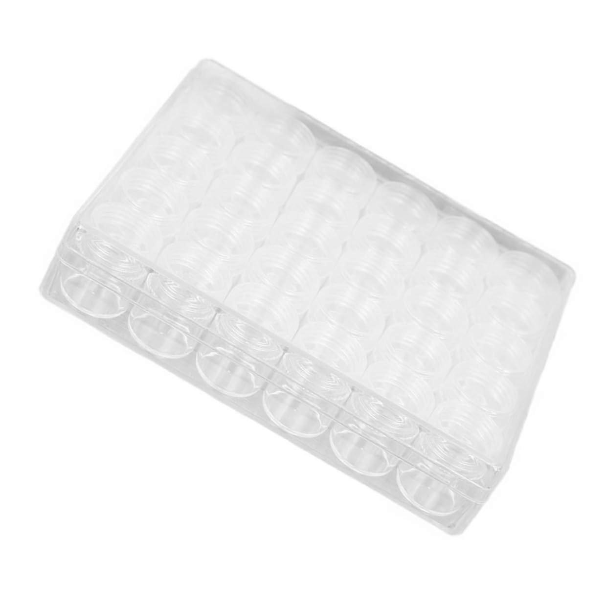 Leak Proof Cosmetic Travel Jars Set Transparent Small Plastic Lotion and Cream Containers with Lids