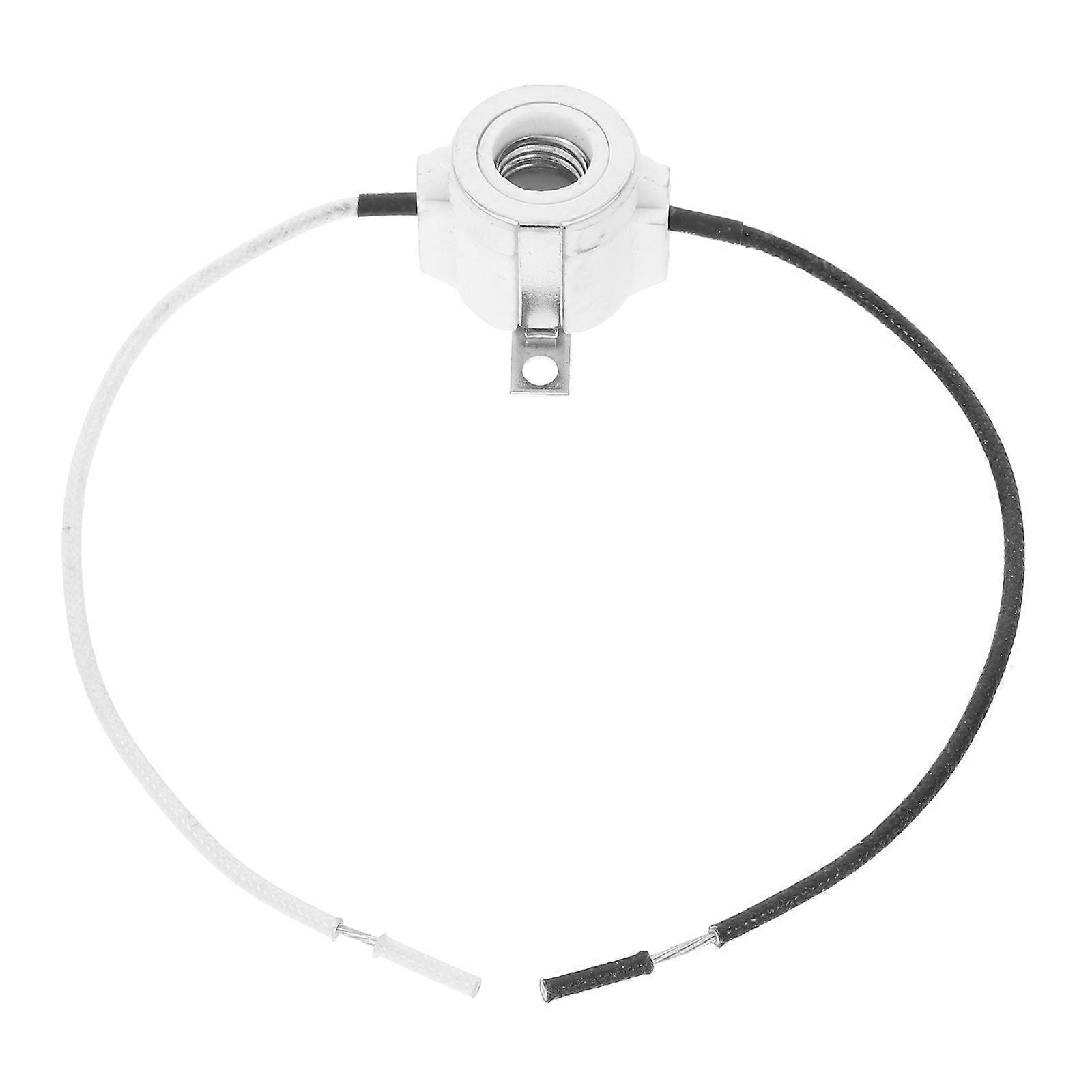 Ceramic Light Socket with Screw Base for Bulb Replacement