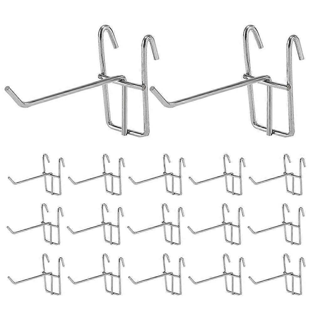 Iron Grid Wall Hooks Commercial Display Hooks for Exhibition 25Pcs