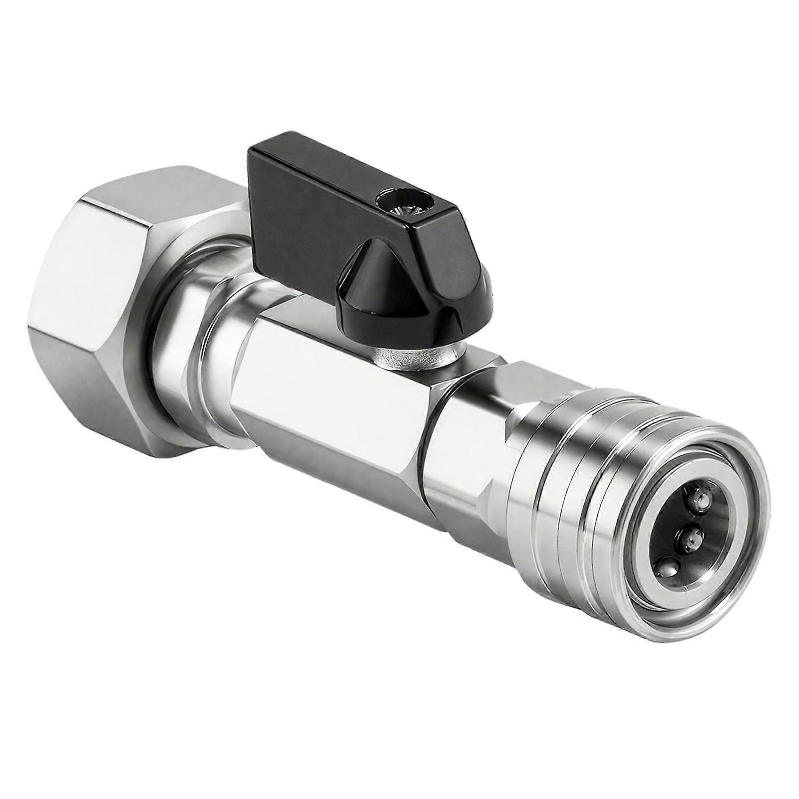 Garden Hose Valves Adapter for 1/4 Inch Quickly Connects Conversion Includes Control and Precisions Thread Sealing Multicolor