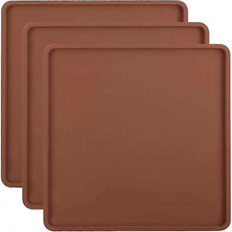 3 count  Dehydrator Sheets Compatible with Cosori 14" x 14" Trays - Square Non-stick Tray Liner with Edge, High Temperature Resistance  Drye