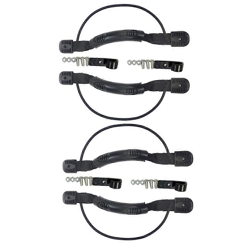 Kayak Handle Elastic Rope for Replacement Boat Handle 4Sets Black