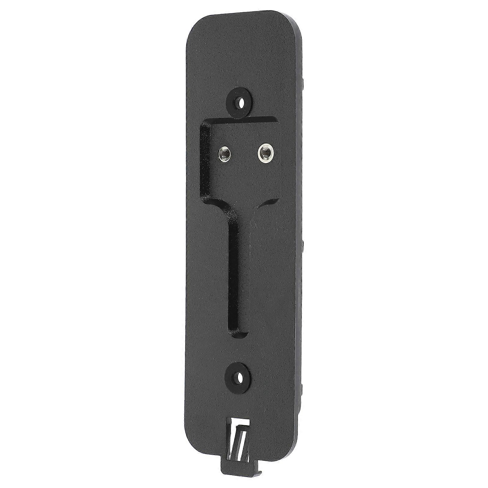 Black Plastic Video Doorbell Mount AntiTheft Holder Easy Installation Durable Design 70x60mm