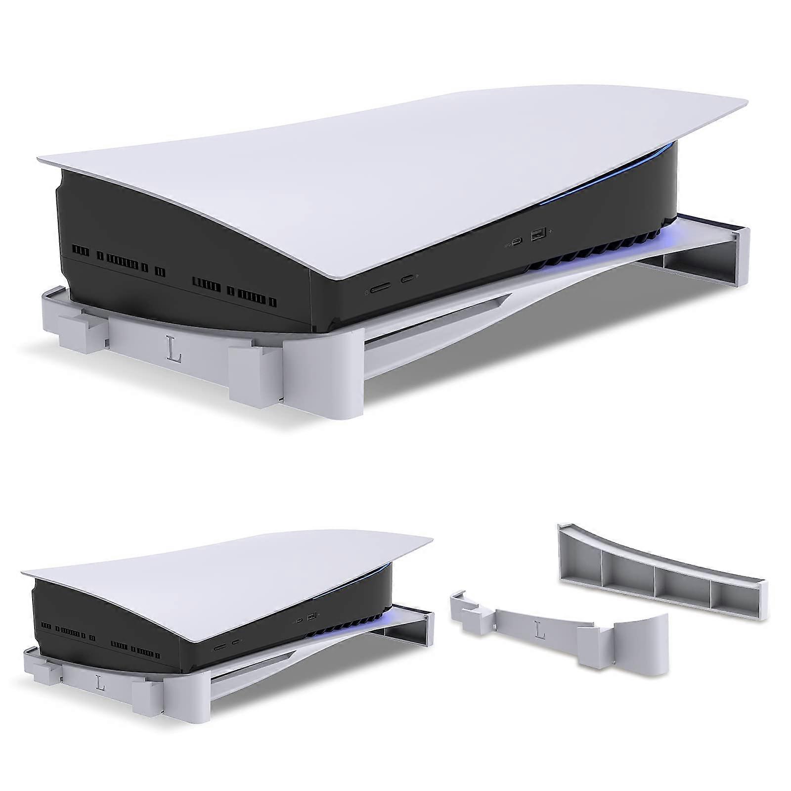 Horizontal Stand for PS5 Disc and Digital Edition with Adjustable Bracket and Nonslip Rubber Feet