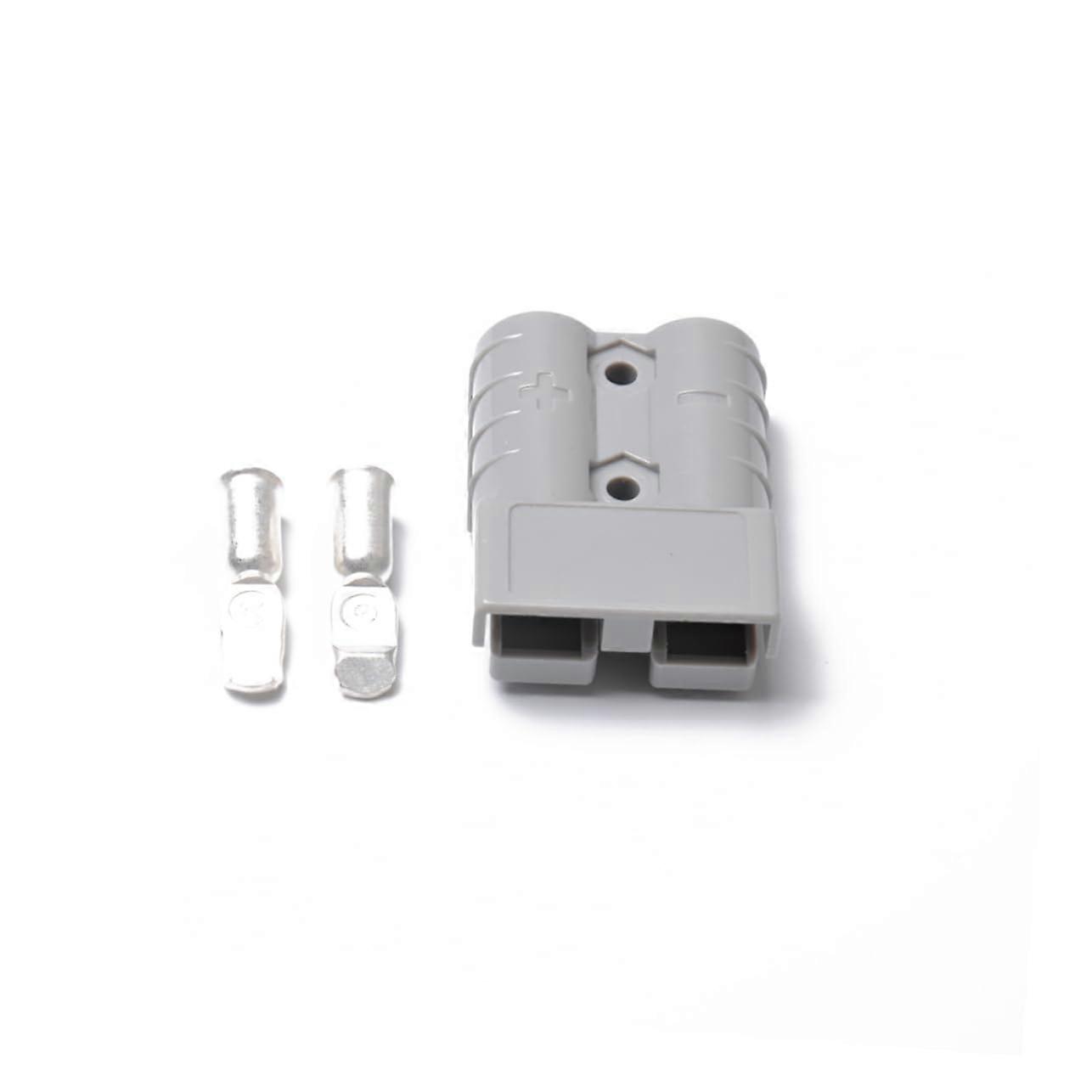 50A Quick Connector for Solar Panel Kit, Grey Quick Disconnect Plug for Battery Bank, Campervan, and Trailer Compatibility