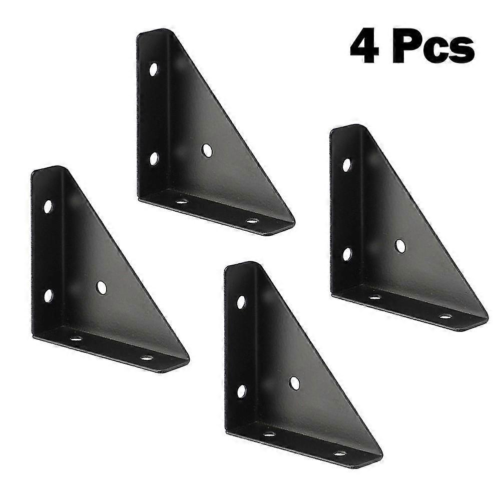 Black/White Corner Brackets Heavy Iron Triangular Reinforcement