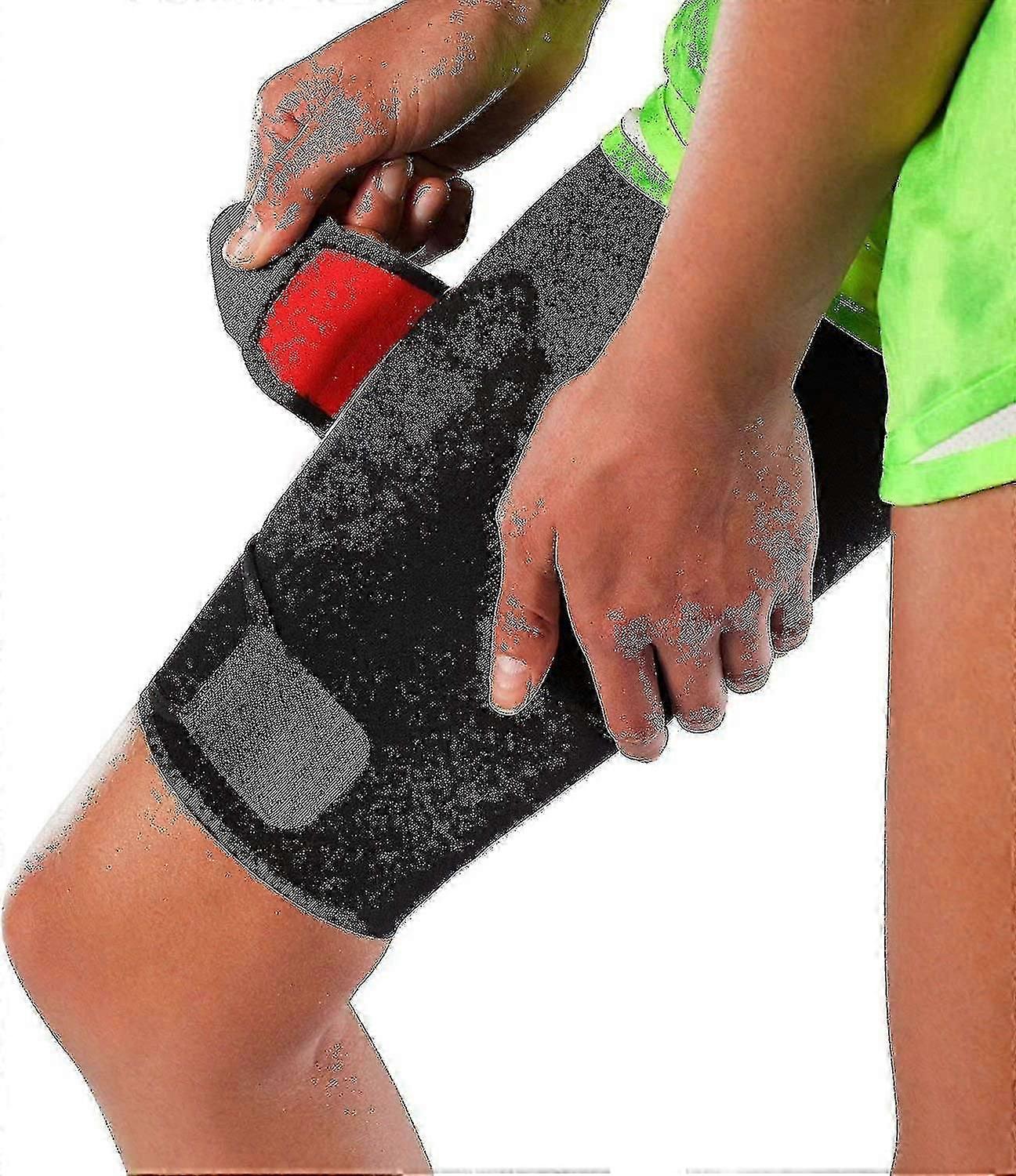 Compression Thigh Support Sleeve, Adjustable & Non-Slip Neoprene Design
