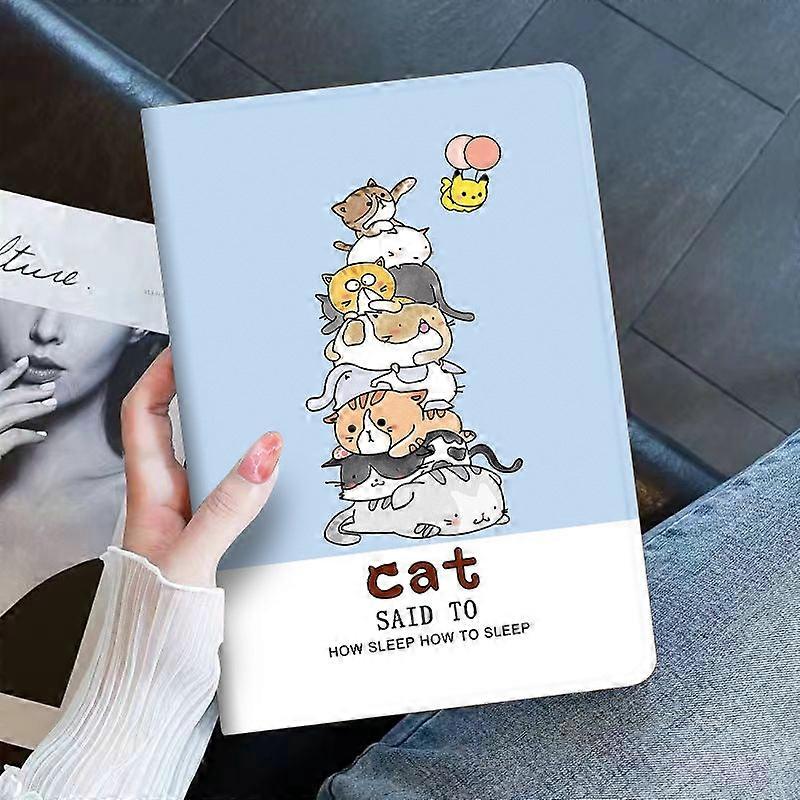 Stylish Case For Ipad 10 10.9" Book: Hibernate Cat Skin