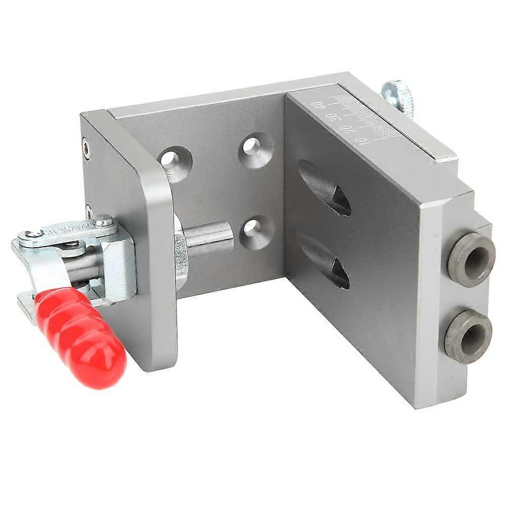 Pocket Hole Jig with Adjustable Thickness Scale, 15° Drill Guide Tool for Precision Woodworking