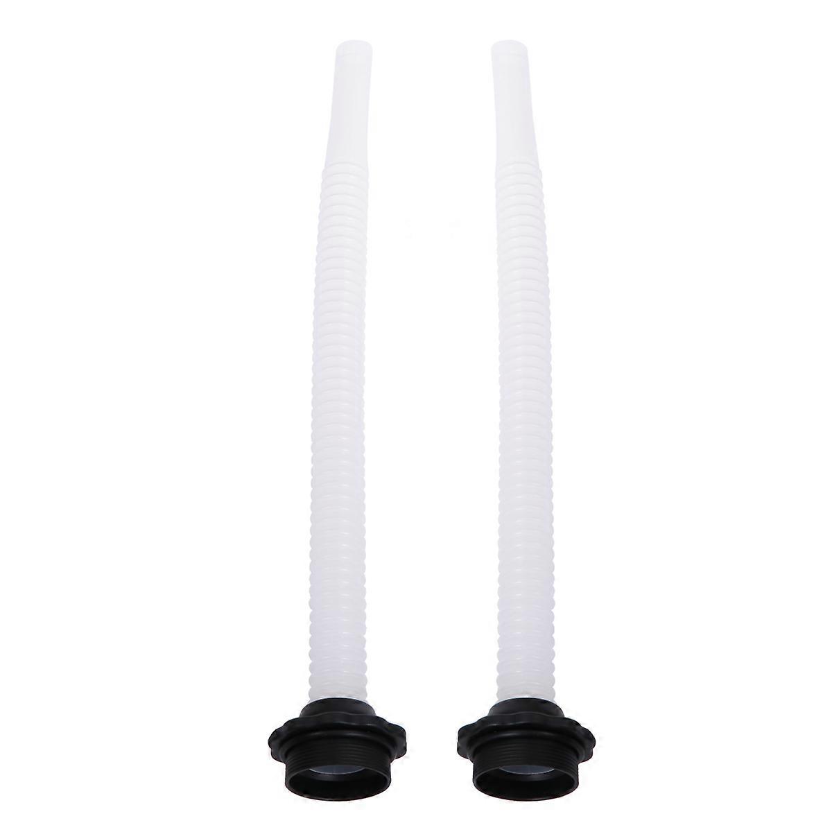 2PCS Extended Bucket Oil Spout with Filter Plastic Accessory Black