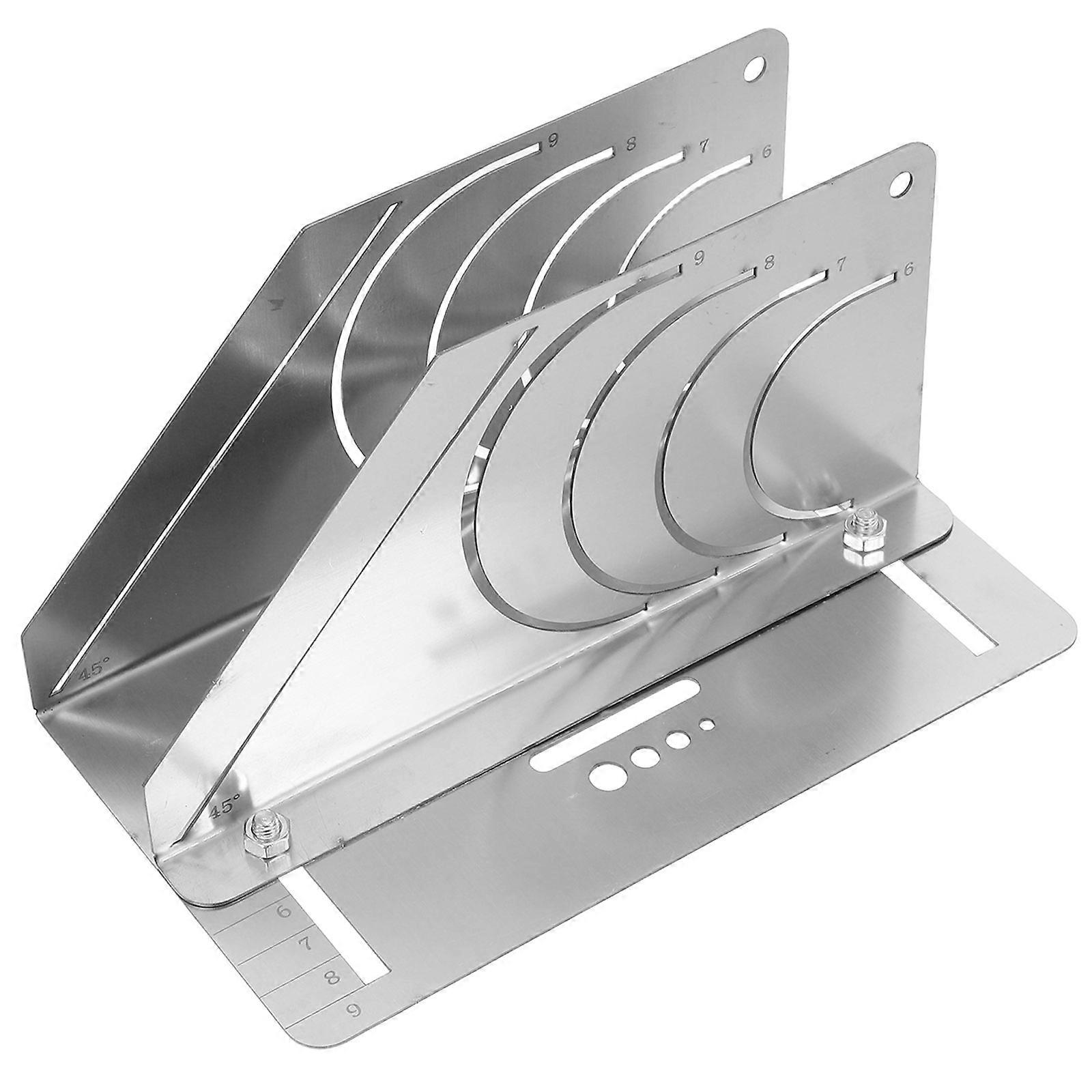 Portable pipe Cutting Guide for Insulation Foam Stainless Steel Tool with Adjustable Opening and Precision Cuts