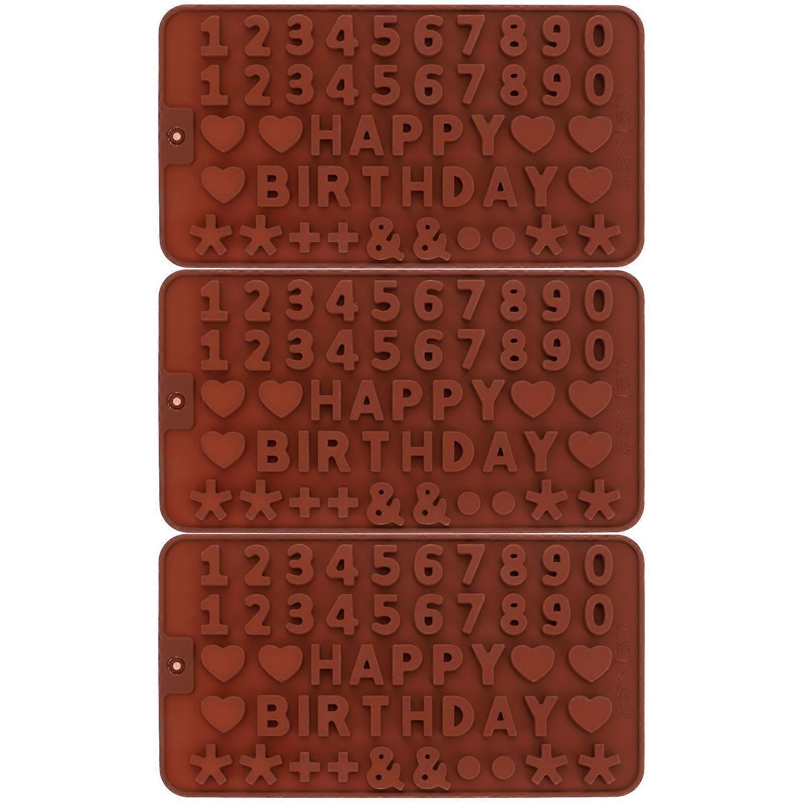 Silicone Candy Mold Mold for Baking Use 3Pcs Set