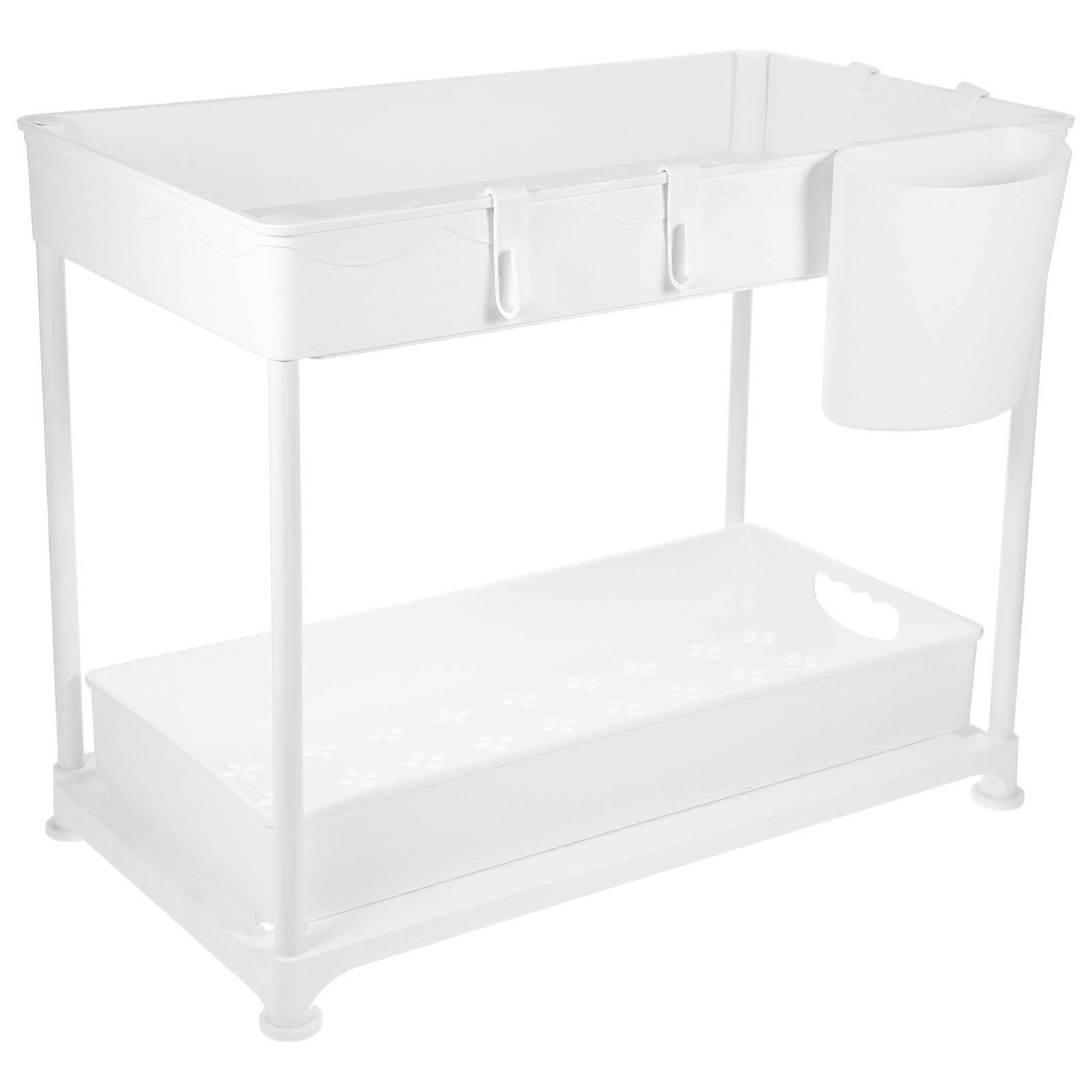 Countertop Organizer Kitchen Cabinet Organizer Home Improvement Rectangular Shape 1Set