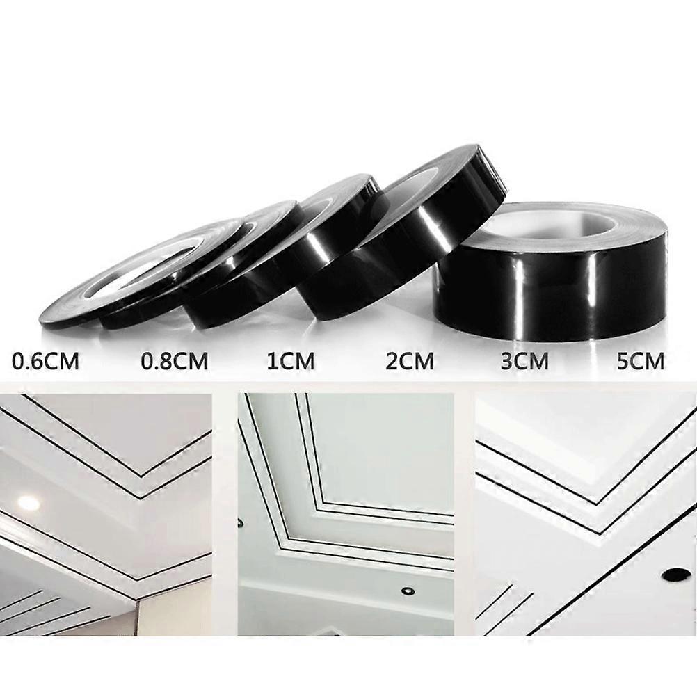 Creative Wall Edges Sticker for Home Decor in Black Color