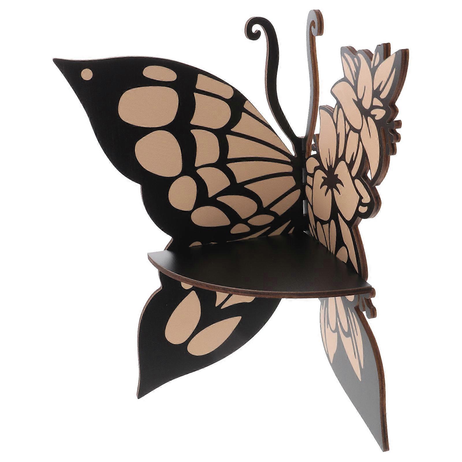 Butterfly Corner Shelf Wall Mount for Storage 1 Piece Floating Shelf