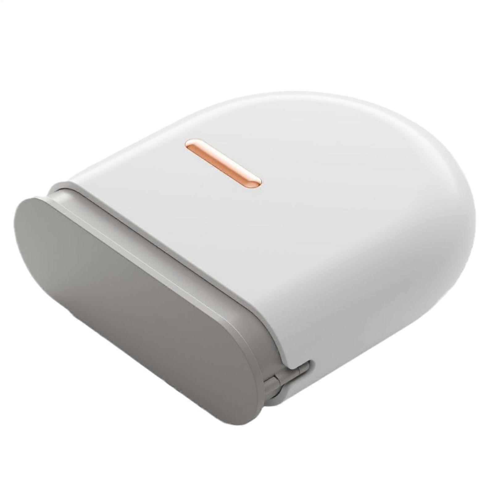 Retainer Case with Large Capacity Storage and Ventilated Design for Teeth Guard and Braces, White