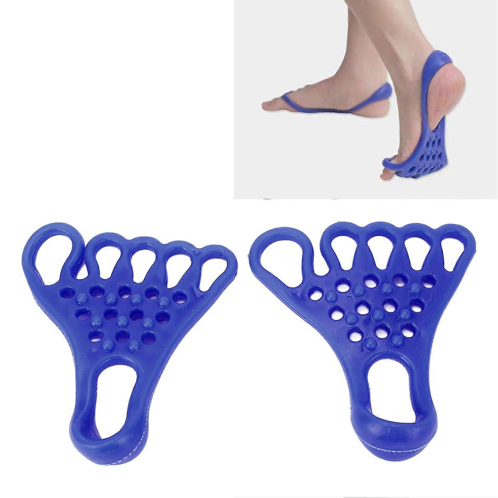 TPR Toe Separator and Stretcher for Foot Massage, Flexibility Boost, Valgus Correction, Blue