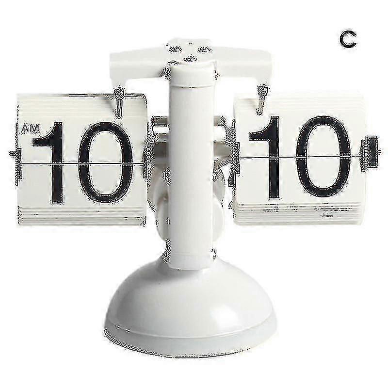 Office Flip Digital Clock Mechanical Automatically Flip Down Page Table Clock Creative Vintage Home High Quality