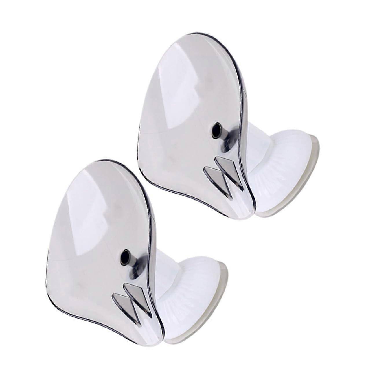 2pcs Grey Bathroom Soap Holder with Strong Suction Cups, QuickDraining Wall Mounted Soap Dish