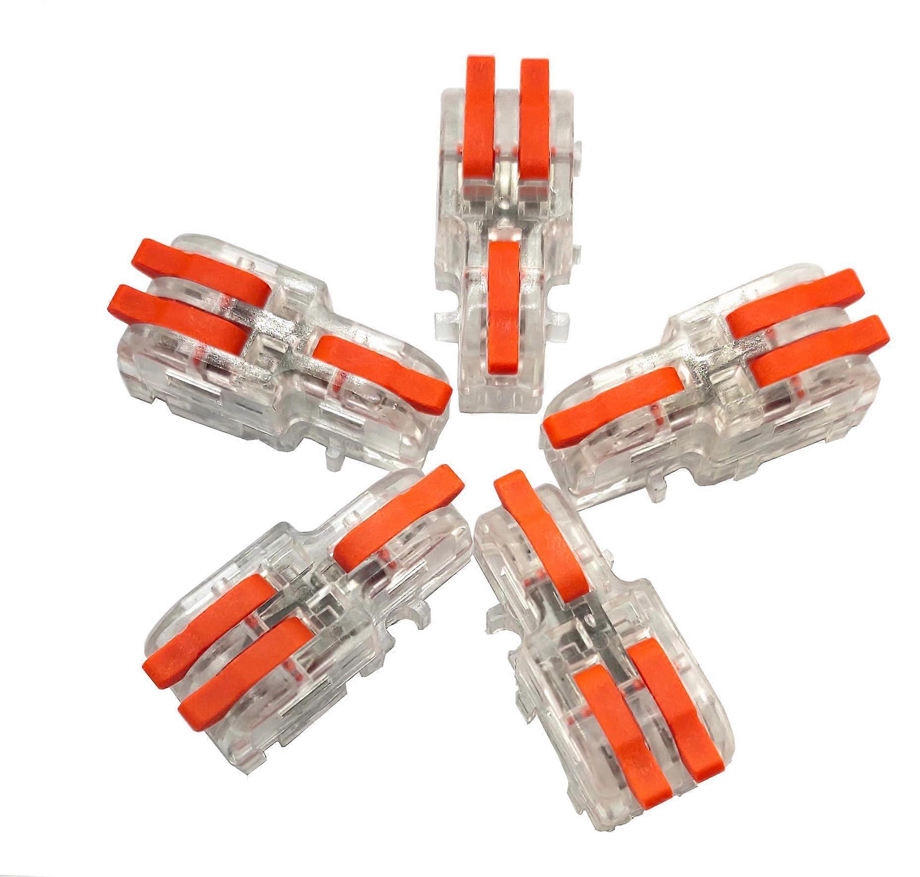Wire Connectors 5 Pack Compact Lever Nuts Quick Connect 2812 AWG Reusable Electrical Terminals