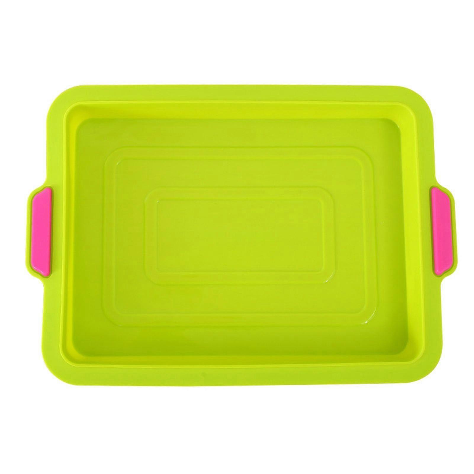 Rectangle Non-stick Cake Bread Silicone Baking Tray Pan Mold  Bakeware Tool