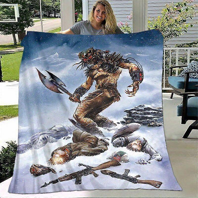 Predator PredatorWarfareSnowBattle Soft Flannel Blanket Vibrant