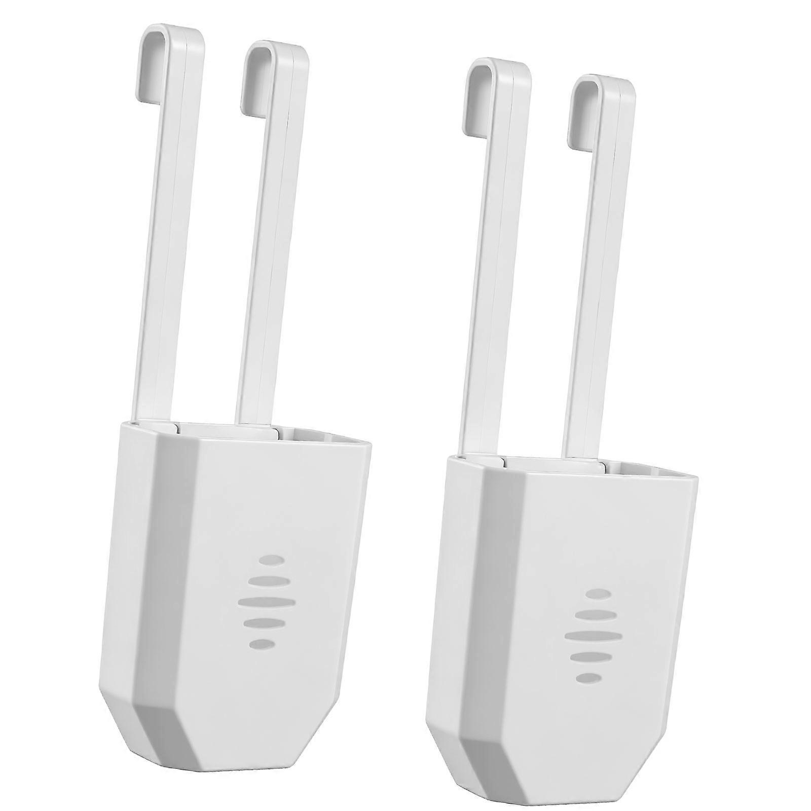 2pcs Pack Toilet tanks Cleaning Tablet Holders Universal Design Compacts Size For Easy Setup Secure Positioning  White