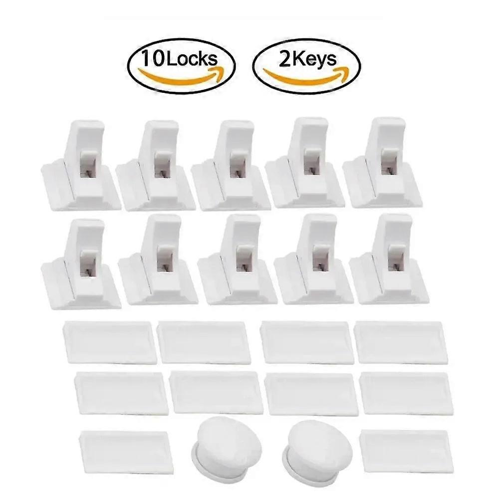 Portable Magnetic Cabinet & Drawer Safety Locks For Baby & Toddler Proofing