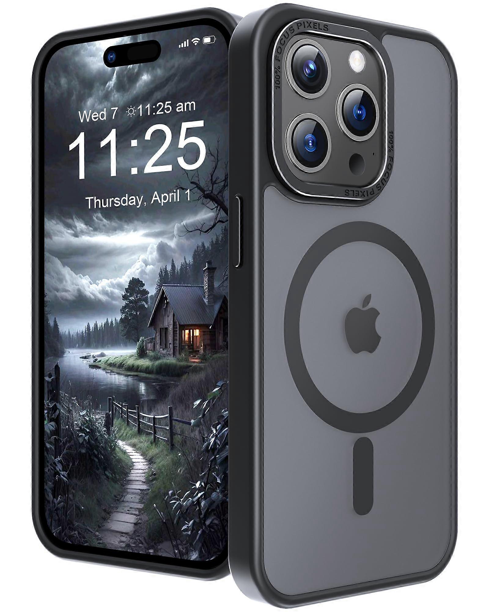 Case for iPhone 15 Pro MagSafe Compatible Slim Shockproof Translucent Matte Protective Cover