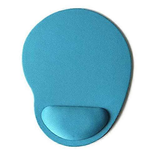 Sky Blue Ergonomic Mouse Pad with Wrist Rest Support for Laptop and PC, NonSlip Surface