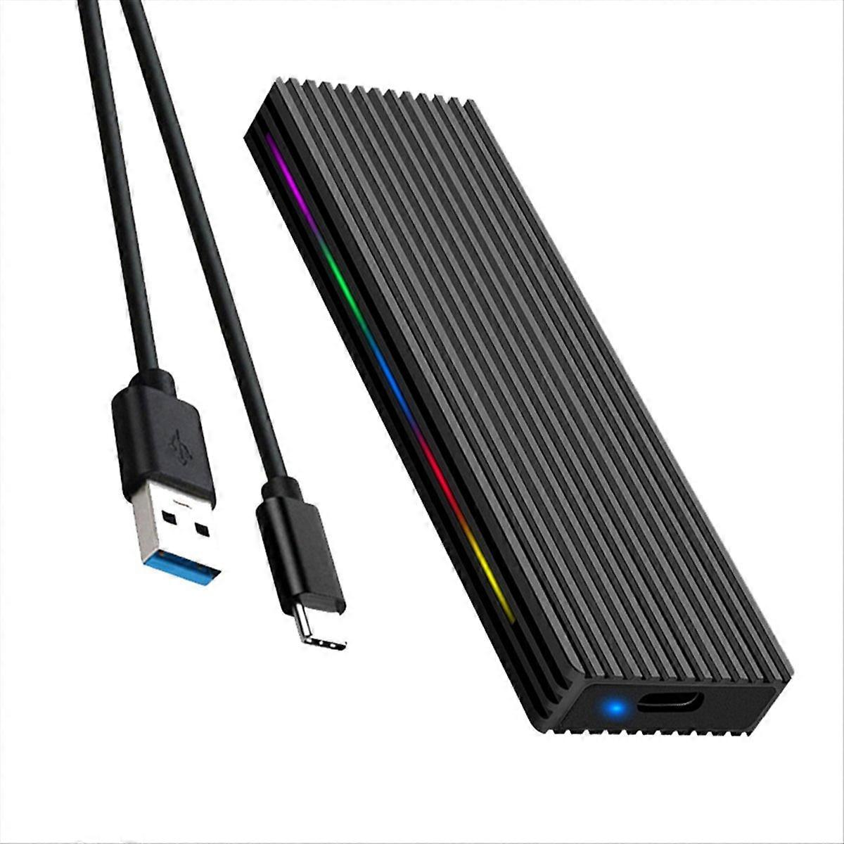 Gabinete SSD M.2 com chave M 10/5 Gbps USB3.1 com protocolo NGFF - Preto