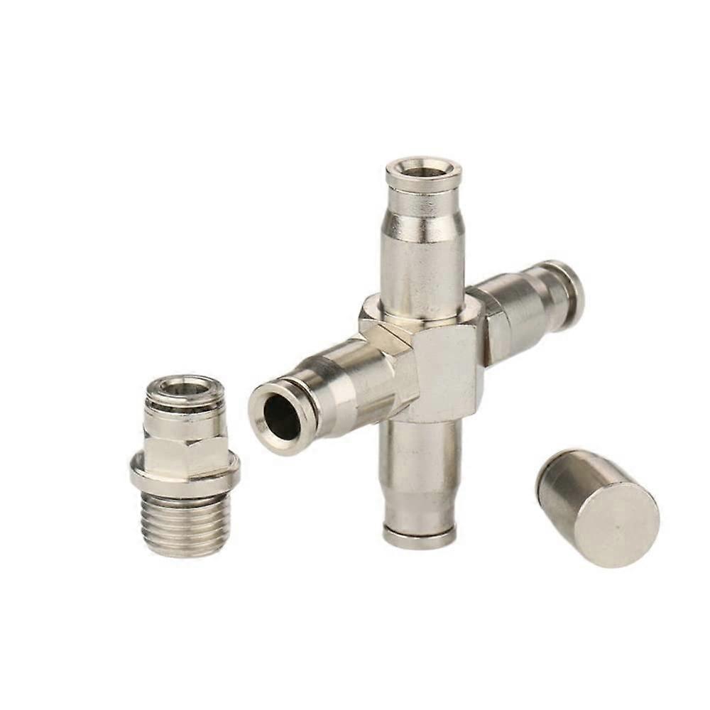 Double Spray Nozzle Brass Connector for Humidification, Wide Uniform Coverage, Easy Installation