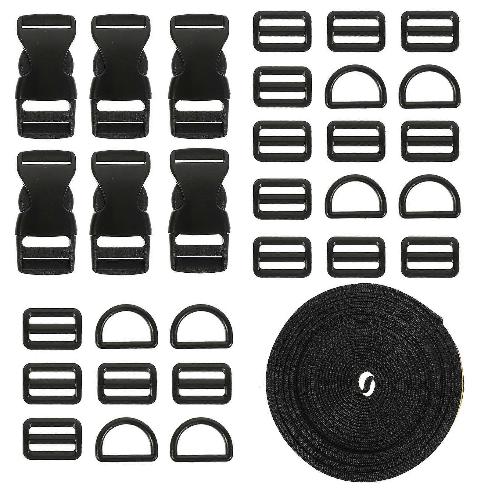 Suitcase Strap Professional Luggage Strap for Fixing 5Sets Black Adjustable Belt