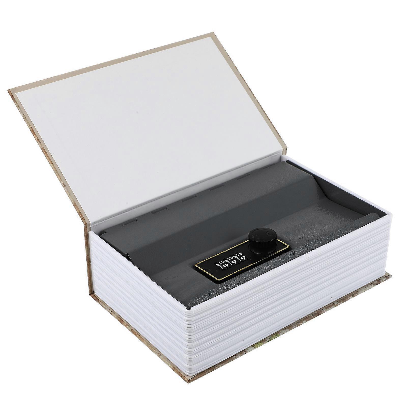 Book Safe Decorative Diversion with Secret Hidden Compartment Lock 4Pcs Set