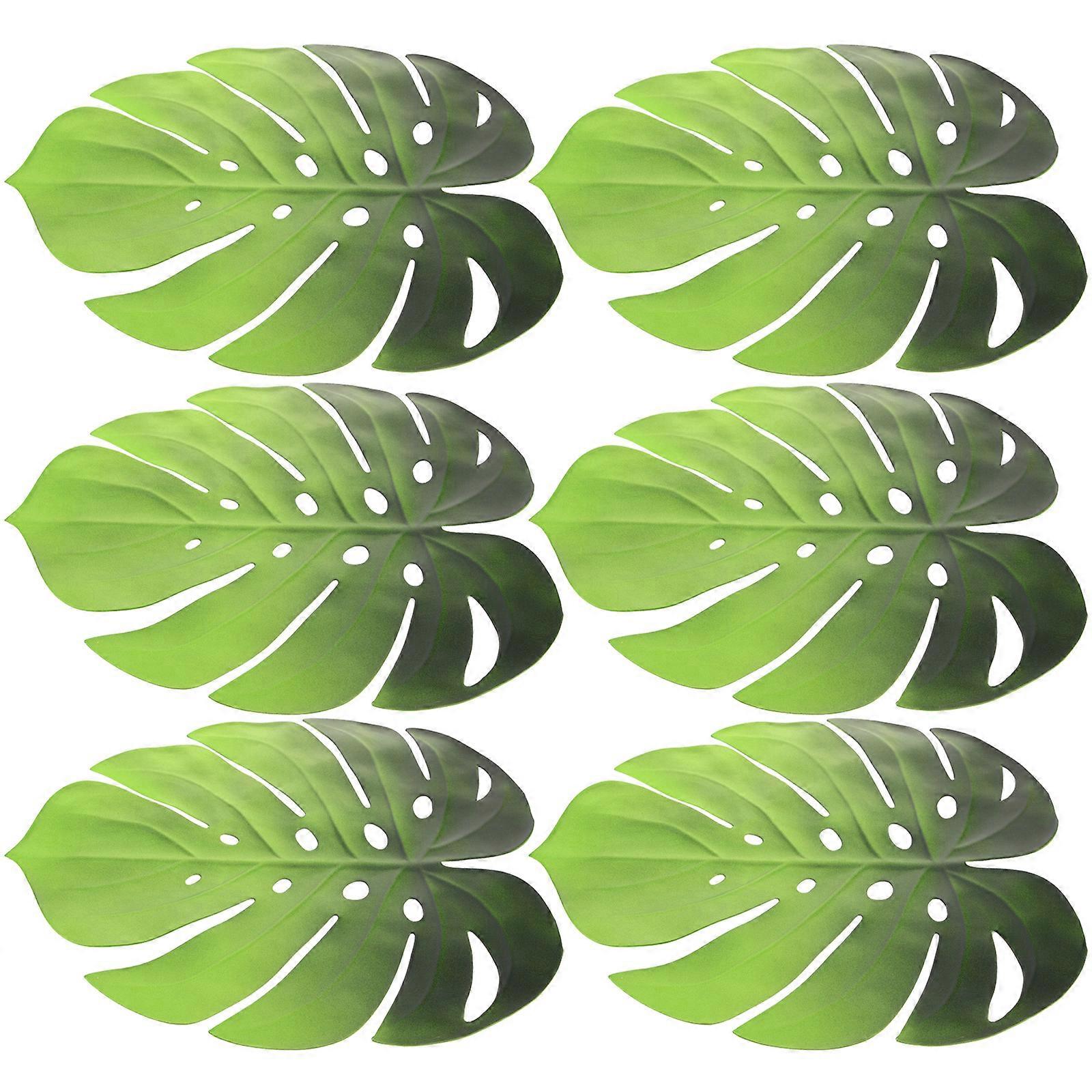 Insulated Placemat Monstera Leaf Shape for Decoration 18Pcs Table Mats