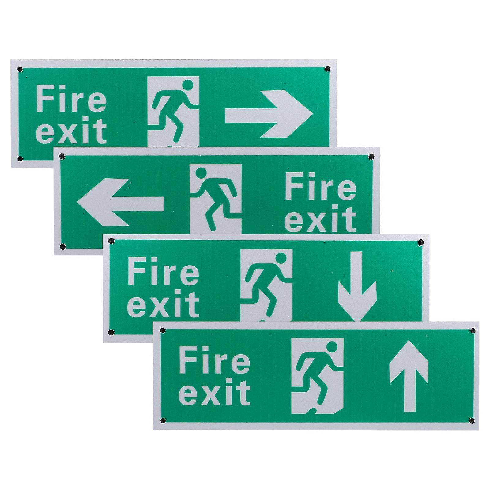 Hanging Fire Exit Indicator Sign for Emergency Exit 12Pcs