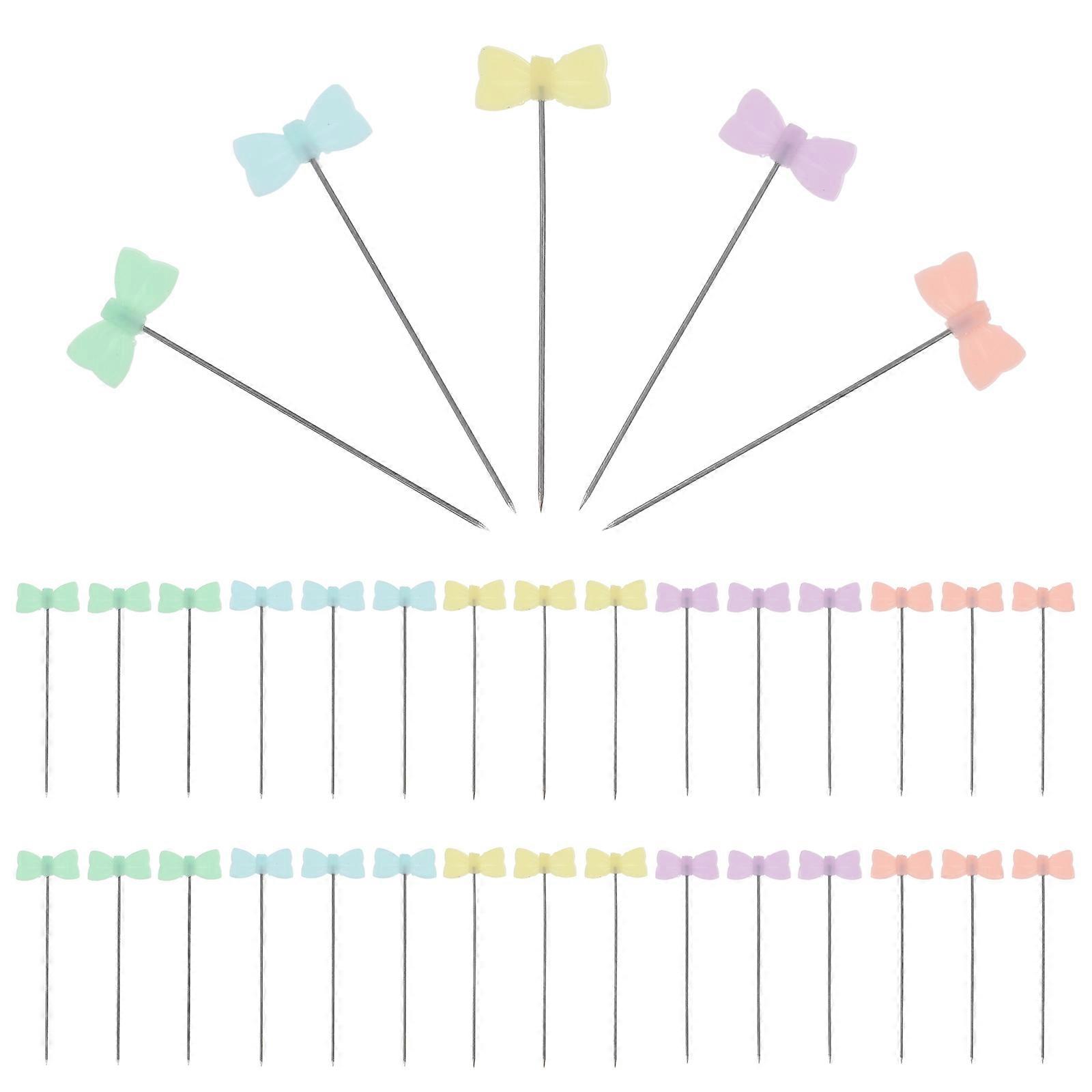 Sewing Pins Butterfly Needle for Positioning 100Pcs Assorted Color Durable Use