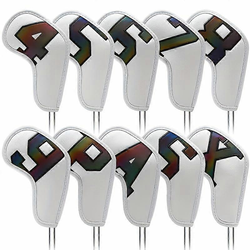 Golf Iron Head Covers with Colorful Number Marking, Durable DustProof ScratchResistant Protector