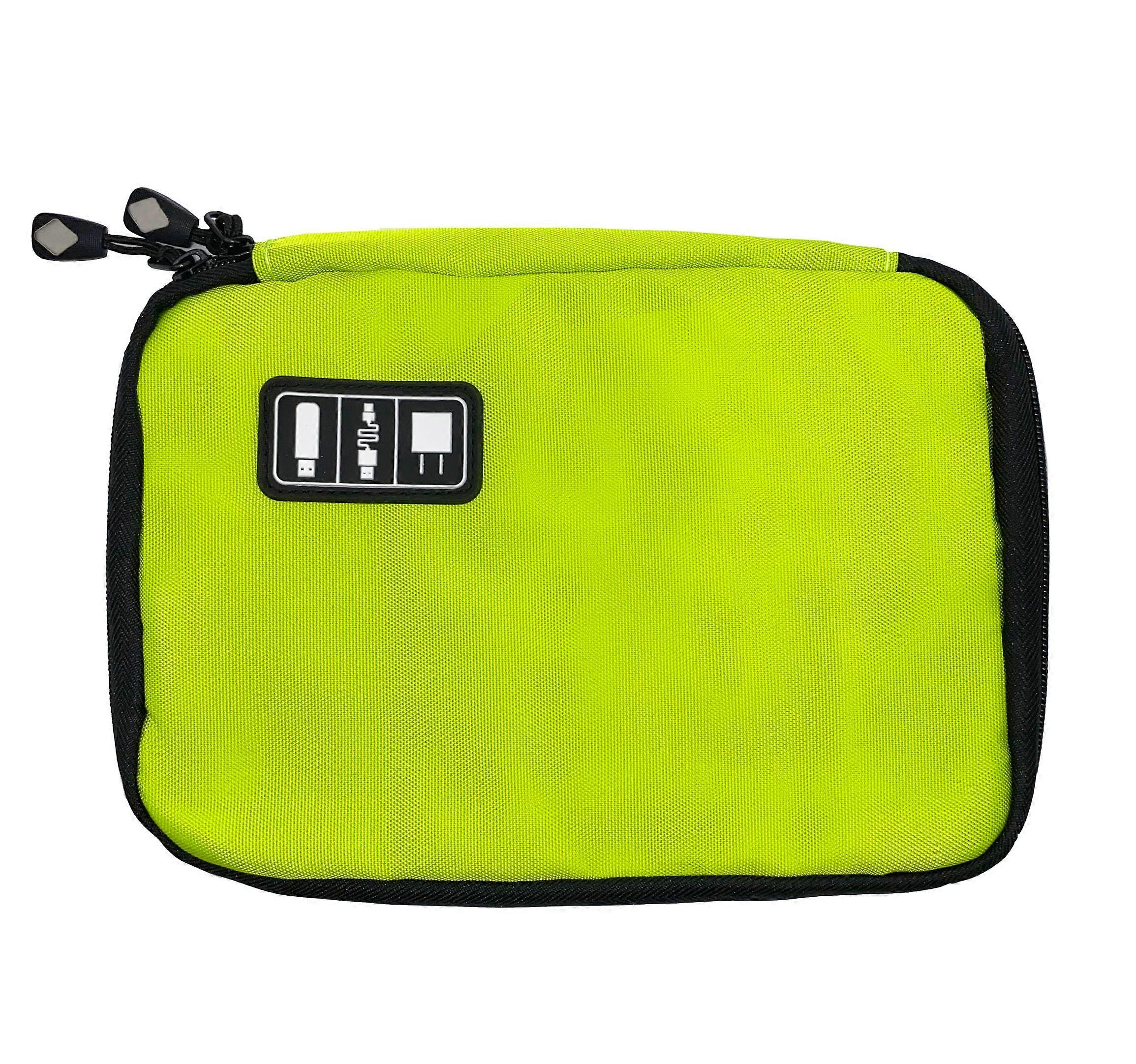 Electronics Organizer Waterproof Cable Travel Bag Green MultiDevice Storage Case for Accessories