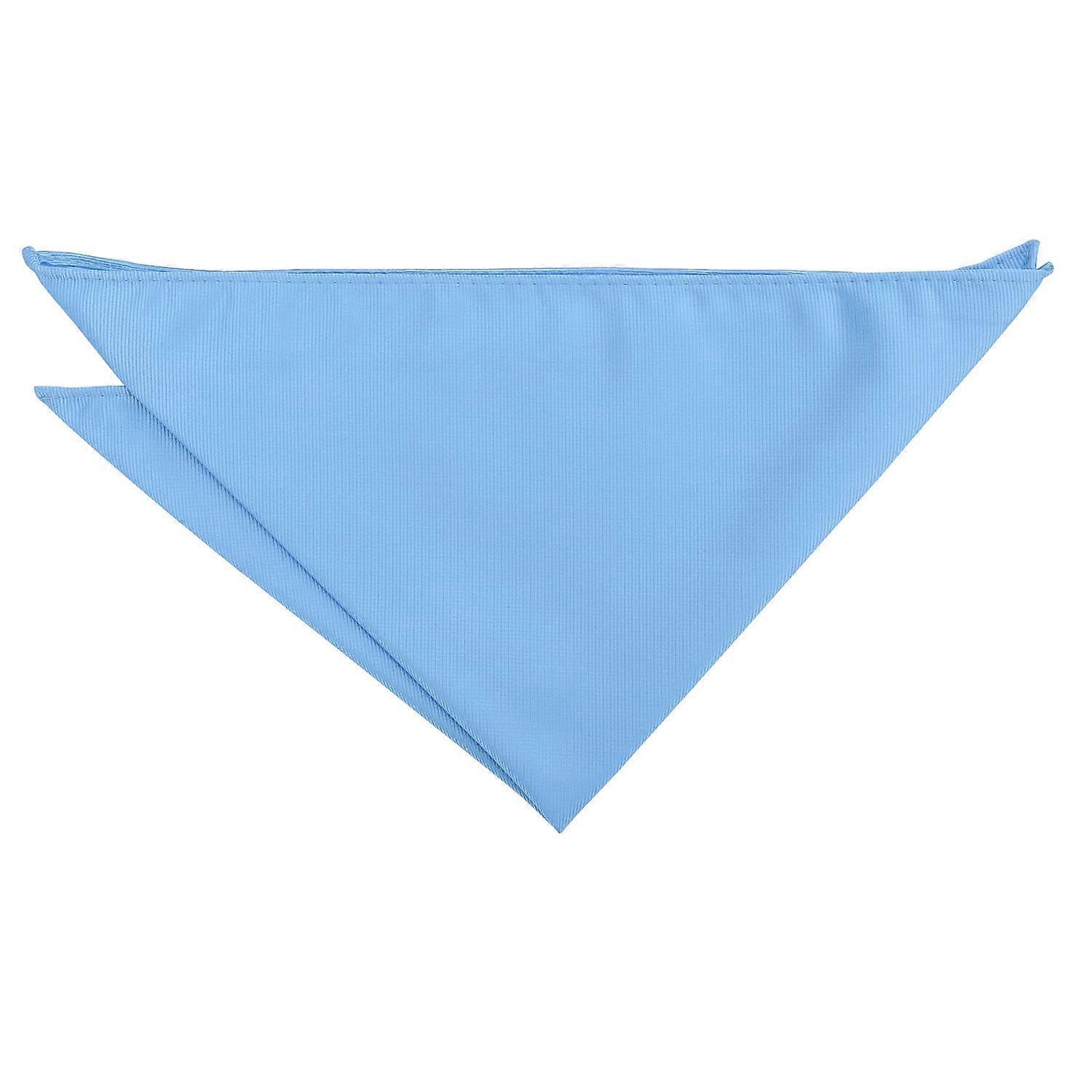 Cornflower Blue Plain Twill Pocket Square