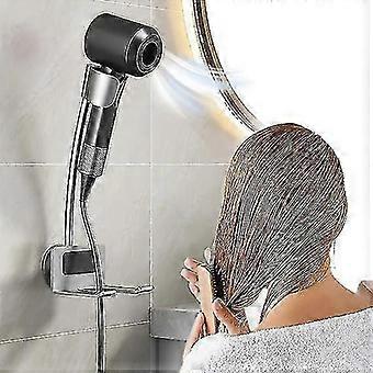 Suporte de parede para secador de cabelo SHYV, em alumínio com adesivo, ajustável, para uso fácil e sem as mãos.