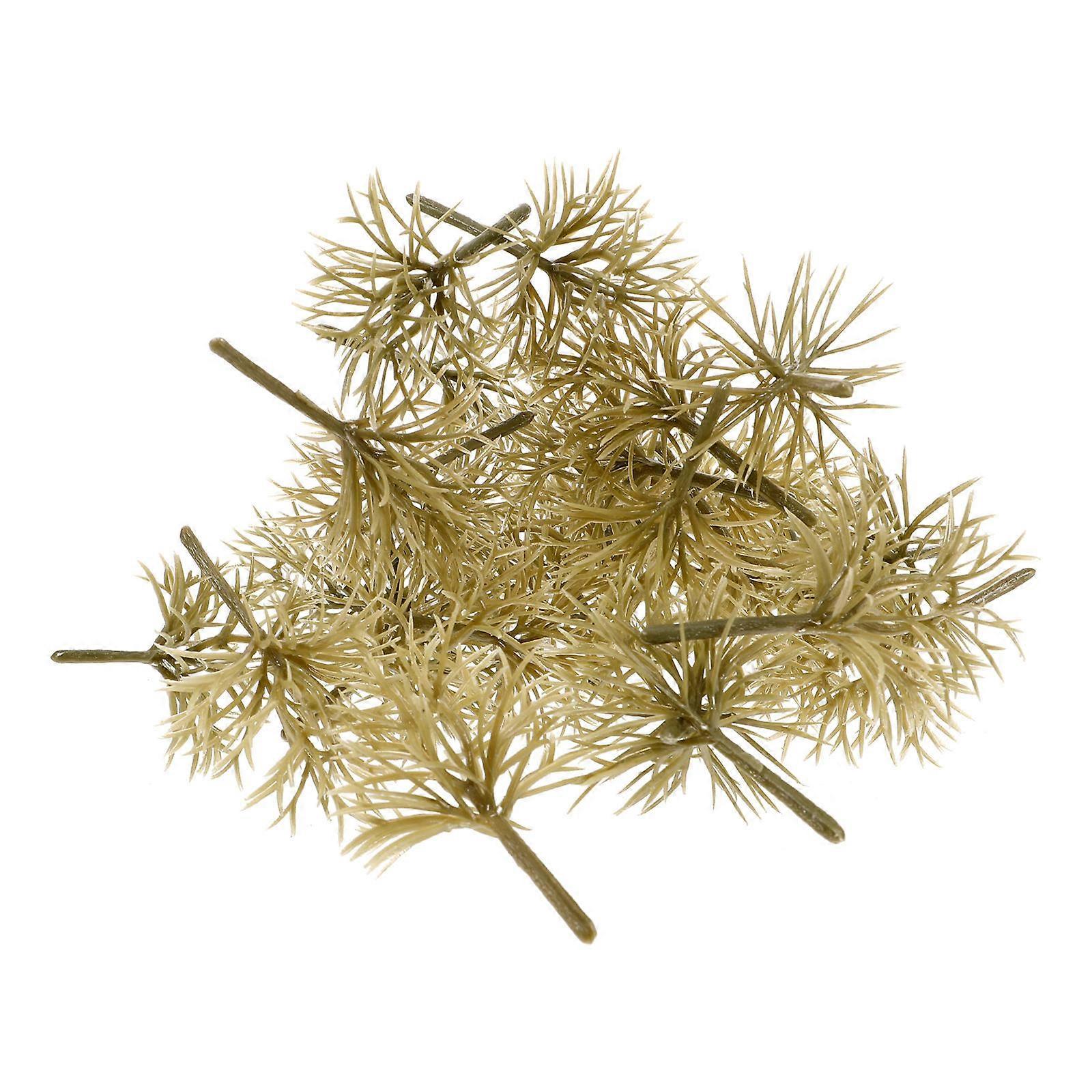 Miniature Model Tree Brown Plastic Model Train Scenery Tree for Decor 30Pcs