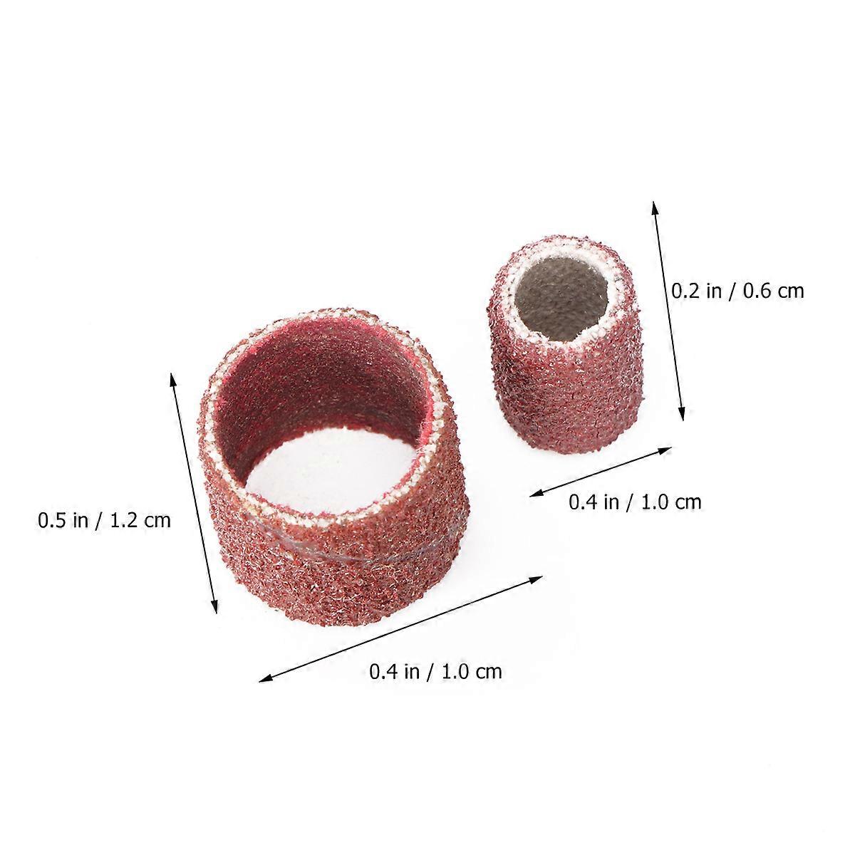 Polishing Grinding Tools Sandpaper Ring Set for DIY Projects Rubber 20Pcs